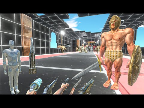 ⚡FPS AVATAR STRENGTH TEST WITH ALL WEAPONS⚡-Animal Revolt Battle Simulator