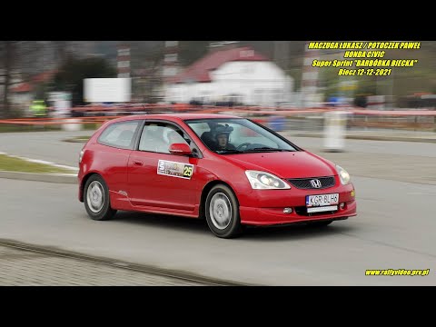 MACZUGA ŁUKASZ / POTOCZEK PAWEŁ - HONDA CIVIC - Super Sprint "BARBÓRKA BIECKA" Biecz 12-12-2021