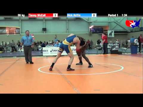 Timmy McCall vs. Nick Heflin at 2013 ASICS University Nationals - FS