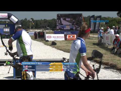 USA v Slovenia – compound mixed team gold | Porec 2011 Archery World Cup stage 1