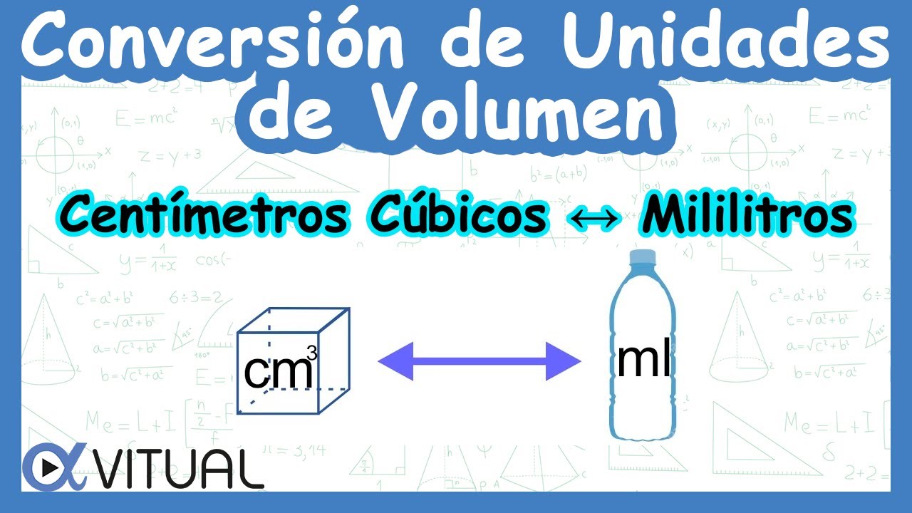 🧊 Conversión de Unidades de Volumen: Centímetros Cúbicos (cm³) a Mililitros (ml)