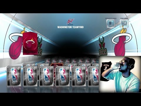 NBA 2K14 Next Gen MyTEAM - FACECAM Miami Heat Pack Opening! PS4