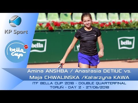 ANSHBA (RUS) / DETIUC (CZE) vs. CHWALINSKA / KAWA (POL) / Bella Cup 2018 / Quarterfinal Double