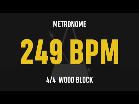 249 BPM 4/4 - Best Metronome (Sound : Wood block)