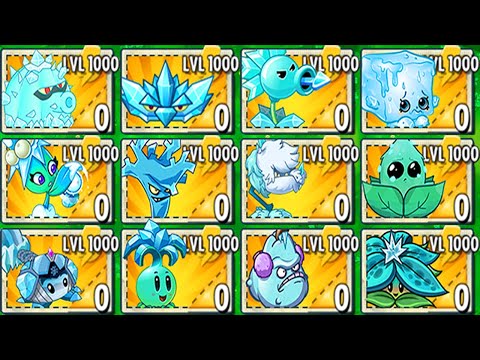 All ICE Plants LEVEL 1000 vs Dark Ages Final Boss - Plants vs. Zombies 2 Mod