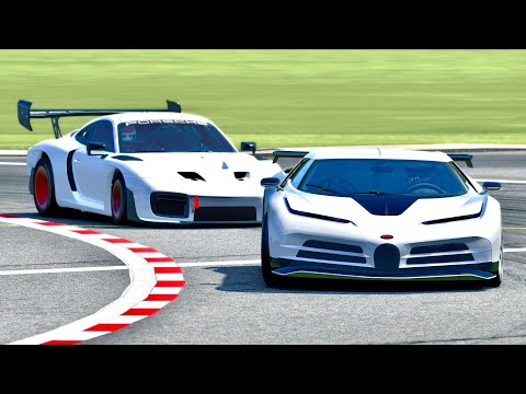 2019 Porsche 935 vs Bugatti Centodieci at Top Gear Track