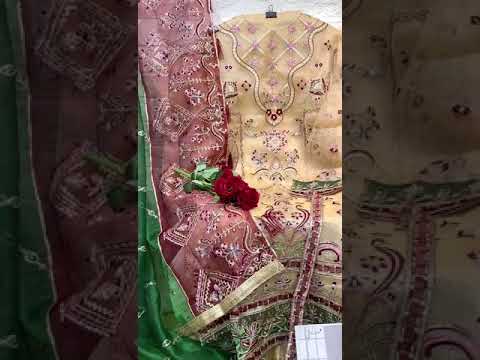 Elaf G-168 Organza Wholesale Pakistani Suit – product video thumbnail