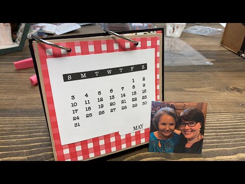 2020 Desk Calendar Turned Mini Album - May