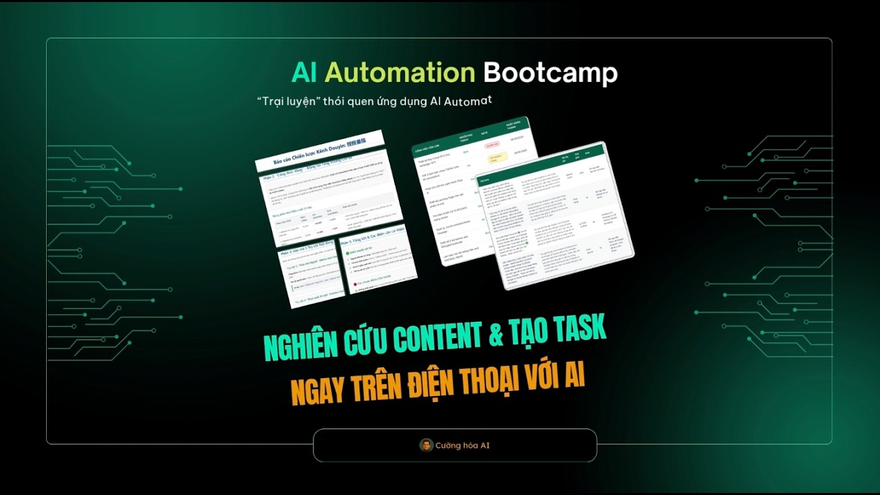 VIDEO 1: Nghiên cứu thị trường bằng AI trên điện thoại