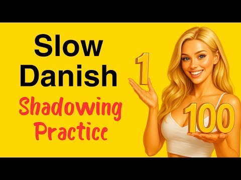 Danish Numbers 1-100 | Learn Danish Language | Slow Danish Podcast Listening Practice