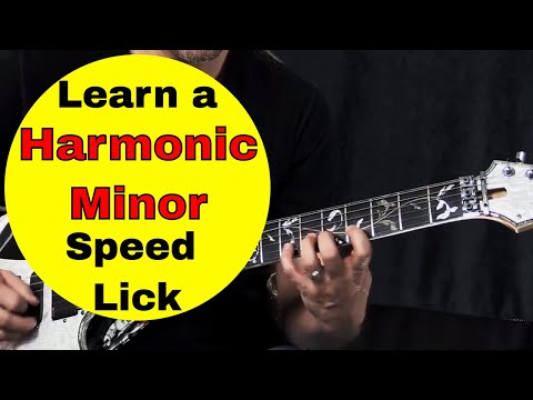 Learn to Play a Harmonic Minor Speed Guitar Lick -  Steve Stine Guitar Lesson