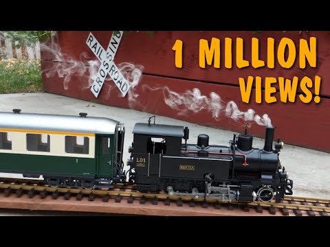Model train with the most realistic steam and sound