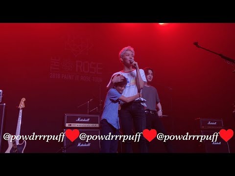 HD FANCAM - The Rose (더 로즈) - WOOSUNG'S BROTHER AJ - Paint It Rose Tour - 180601 Los Angeles