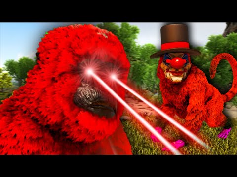 O PAI NICO EXPLOSIVO ESTÁ  SENDO FORÇADO A DESTRUIR! FILHOTES MACACOS CORINHA! Ark Survival Evolved