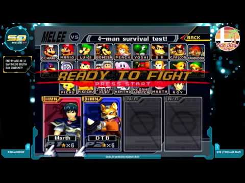 End Phase #8 - King Andrew vs. DtB | Trichael Man - Singles WQF - SSBM