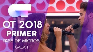 "VUELVO A VERTE" - JOAN GARRIDO y JULIA | Primer pase de micros Gala 1 | OT 2018