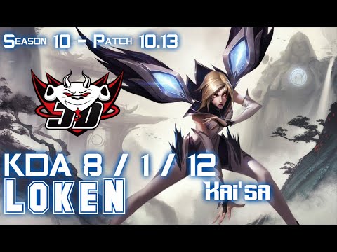 JDG LokeN KAI'SA vs EZREAL ADC - Patch 10.13 KR Ranked