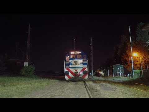 EMD GT22CW 9058 desviando en Azul con el 252 