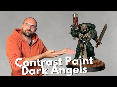 How to paint a Dark Angel with contrast paints! The Space Marine Series!