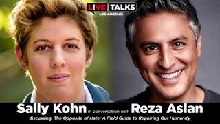 Sally Kohn in conversation with Reza Aslan at Live Talks Los Angeles