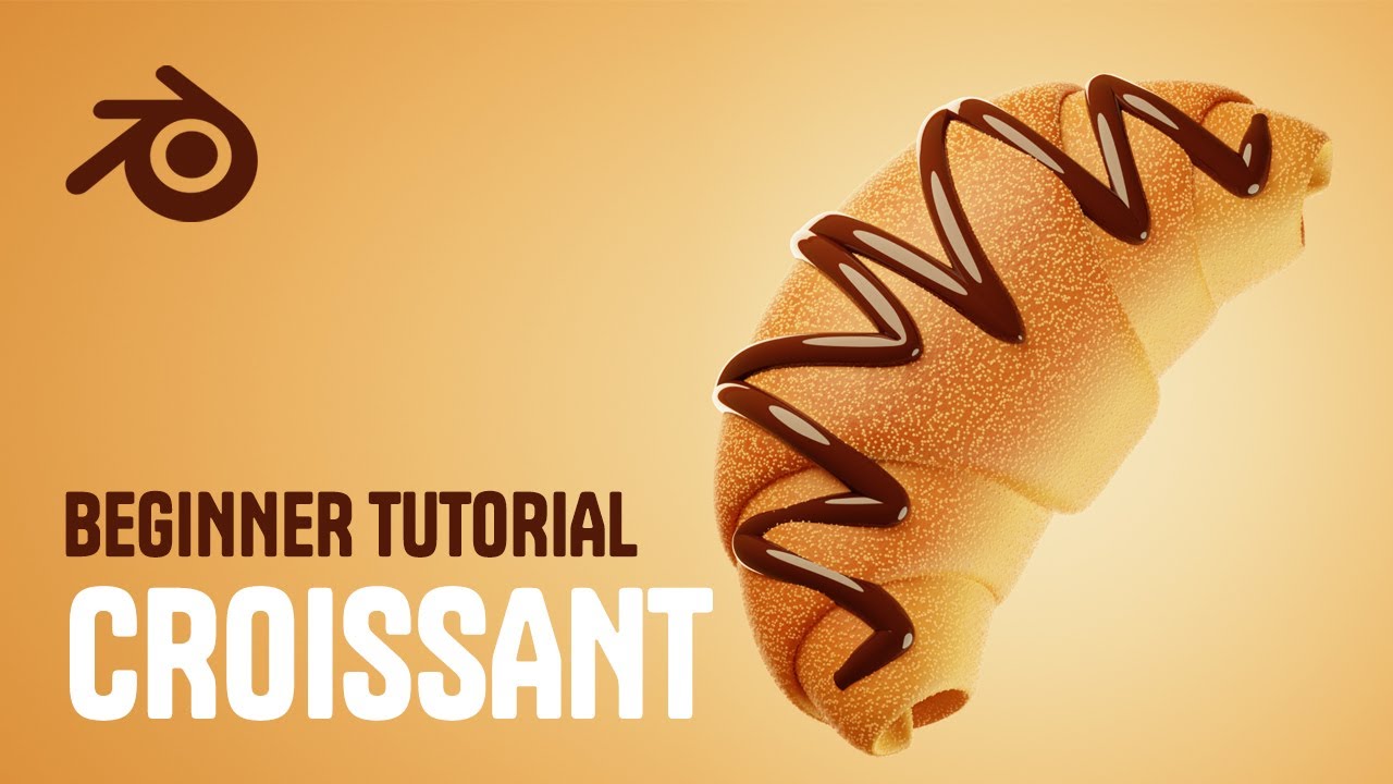 Delicious Croissant - Blender 3D Beginner Tutorial