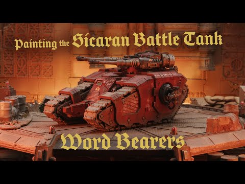 Painting the Sicaran Battle Tank : Word Bearers