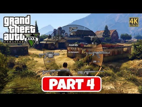 GTA 5 ENHANCED - Gameplay Walkthrough Part 4 FULL GAME - [4K 60FPS PC ULTRA] | No commentary