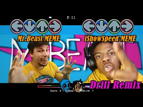 iShowSpeed x MrBeast Meme Sings Attack of the Killer Beast Song | FNF MrBeast Meme Drill Remix