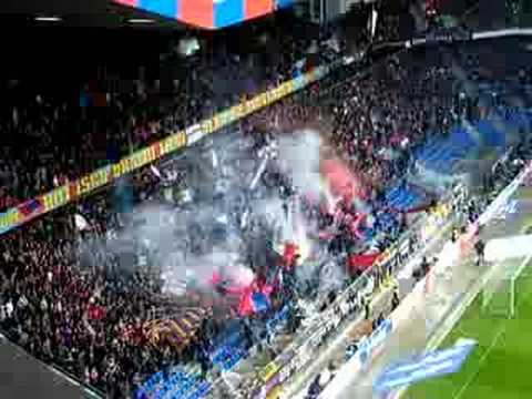 FC Basel Pyroshow der Muttenzerkurve im Cupfinale 2008 Ultra