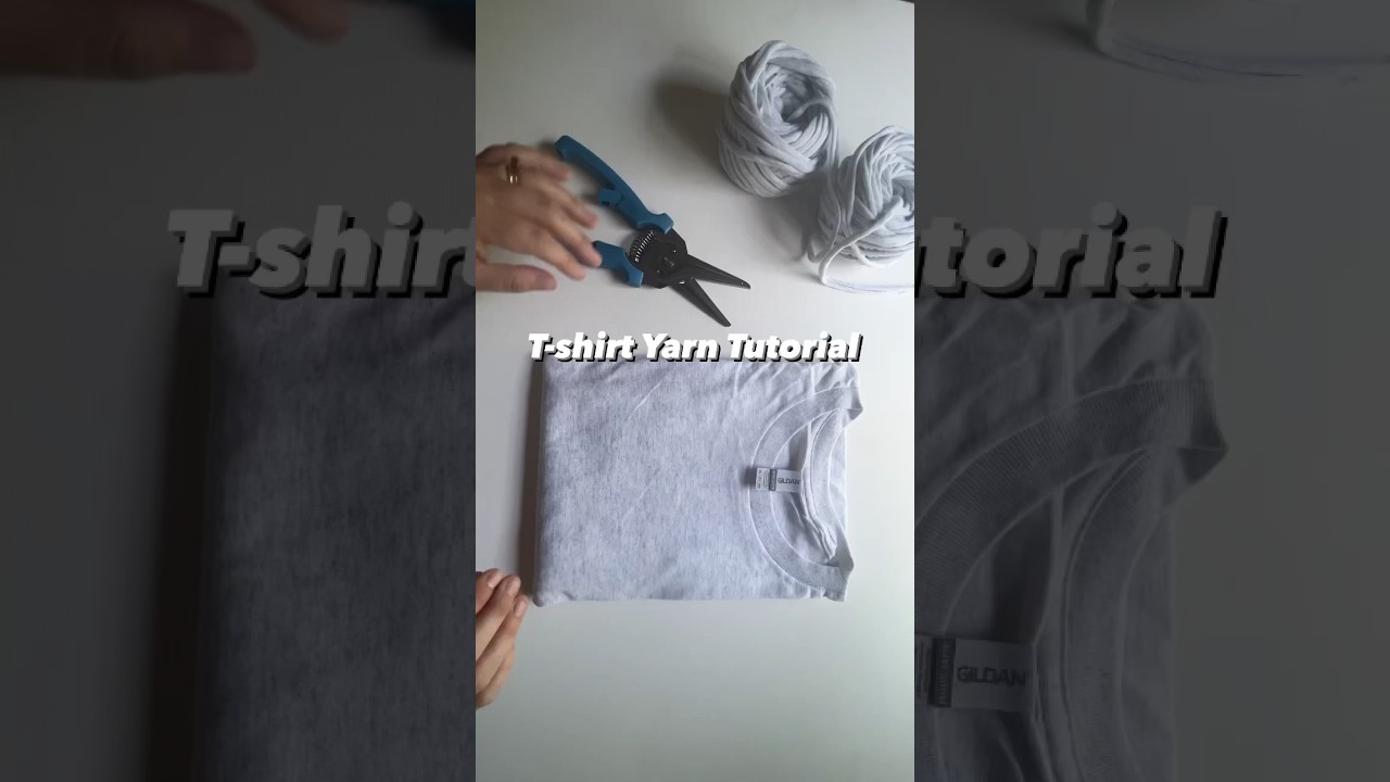 Free yarn?! Make yarn out of old T-shirts 🤯 #tshirtyarn