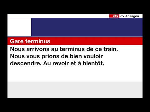 SBB Fixansagen • Dieser Zug endet hier (männliche Stimme) (D,F,I,E)