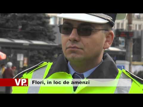 Flori, în loc de amenzi