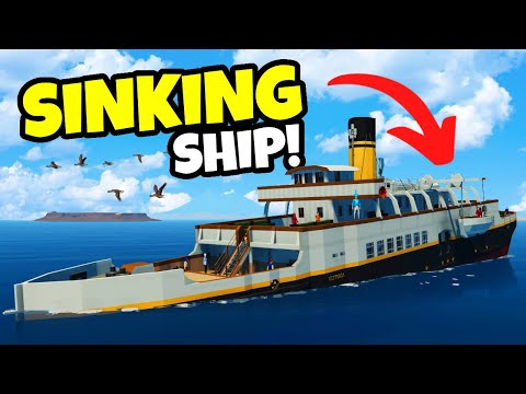 Passenger Ship SINKS In Stormworks Sinking Ship Survival!