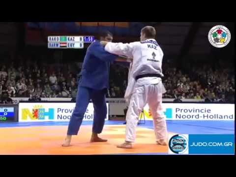 Judo Grand Prix Amsterdam 2011 1/2 Final -100kg RAKOV (KAZ)-DARWISH (EGY)