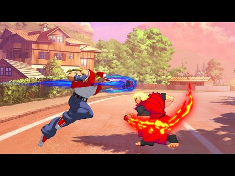 Terry Bogard Vs Ken Masters - Fatal Fury X Street Fighter - Epic Dream Battle!