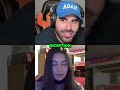 Girl Gets Overwhelmed By Chat When Talking To Zherka