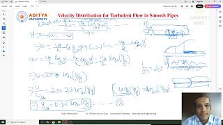 Lecture 104 #Velocity #Distribution for #Turbulent Flow in #Smooth #Pipes and #Rough #Pipes