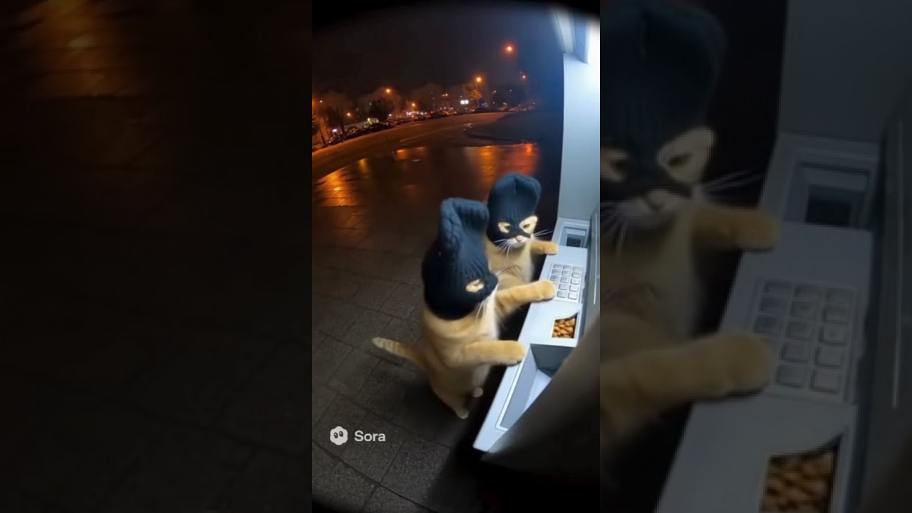 カリカリATM　#cats #猫 #atm #猫泥棒 #shorts