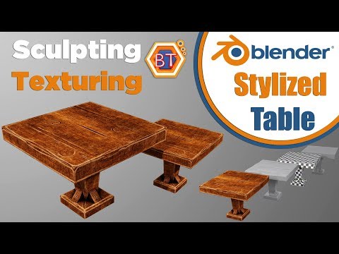 Blender Tutorial - How to model a Stylized Table