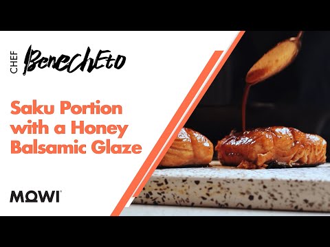 MOWI Salmon - Saku Portion with a Honey Balsamic Glaze