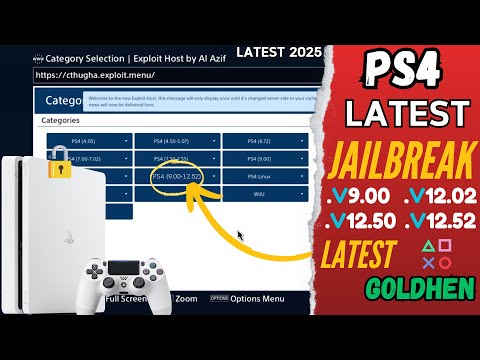 PS4 Jailbreak Latest Goldenhen 9.00 to 12.52 \ cthugha expliot
