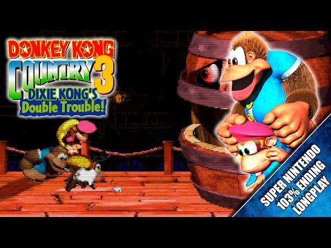 Donkey Kong Country 3: Dixie Kong's Double Trouble! (SNES) 【Longplay】