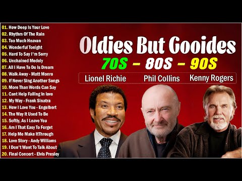 Lionel Richie, Phil Collins, Kenny Rogers, Elton John - Greatest Hits Old Songs From 70s 80s 90s
