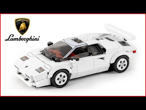 LEGO 76908 Speed Champions Lamborghini Countach, Jouet modele de Voiture de  Course Pour les Enfants de 8 Ans et Plus - ADMI