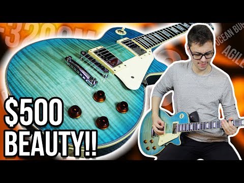 Agile AL-3200MCC Tobacco Wide Neck (1 7/8") Electric Guitar image 7
