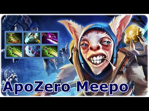 ApoZero MID MEEPO - Mega in 1 Minute, DOTA 2