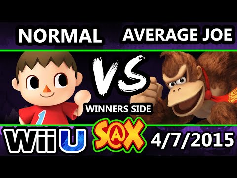 S@X - Normal (Villager) Vs. Average Joe (Donkey Kong) SSB4 Tournament - Smash Wii U - Smash 4