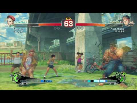 Super Street Fighter IV Rank Match: Kap (Cammy) Vs. LilAzNAJ13 (Ryu)