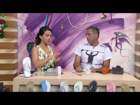 Mulher.com - 06/12/2016 - Customização em sandália de borracha - Marcelo Lotito