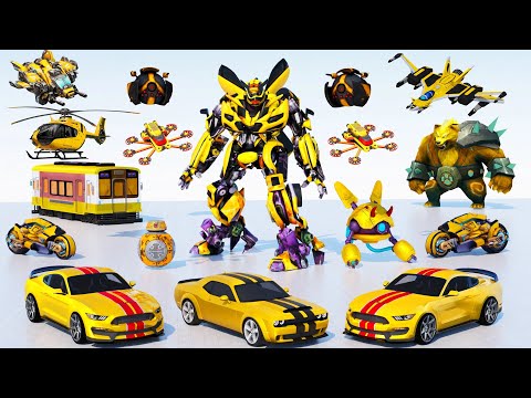 Bumblebee multiple transformation jet robot Car game 2024 - Android game